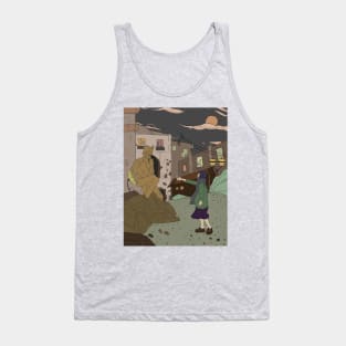 The girl who offers a cigarette to the monument Tank Top